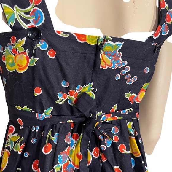 50s 60s Vintage Fruit Dress International Ladies’ Garment Workers’ Union ILGWU - Picture 7 of 8